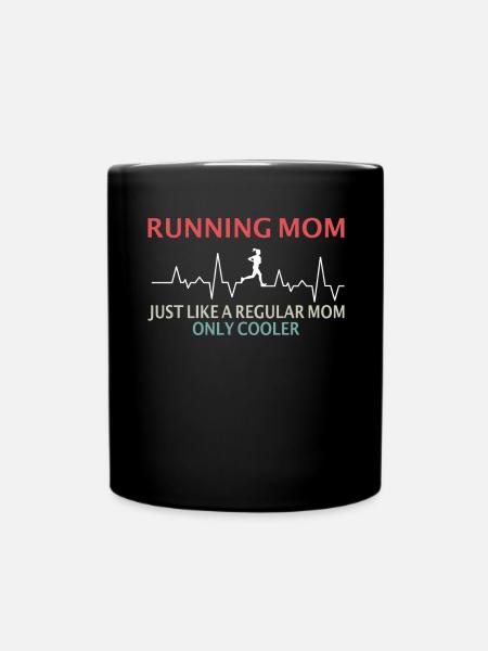 Idée cadeau de course à pied pour femmes - Mug uni - noir