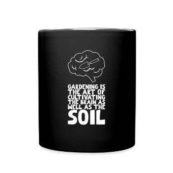 Inspirierende Gardner-sprüche - Tasse einfarbig - Schwarz - Vorne
