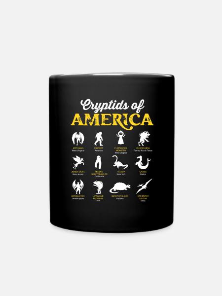 Kryptiden Amerikas Kryptozoologie Mythisch - Tasse einfarbig - Schwarz