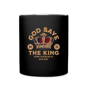 Krönung König Karl III. 2023 - Tasse einfarbig - Schwarz - Vorne