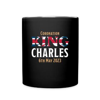 Krönung König Karl III. 6. Mai 2023 - Tasse einfarbig - Schwarz - Vorne