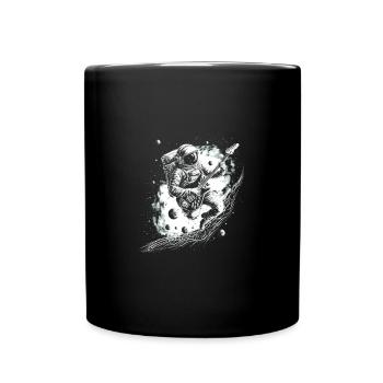 Astronaut Guitar Player - Full Colour Mug - black - Front