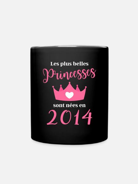 Les plus belles princesses sont nées en 2014 - Mug uni - noir