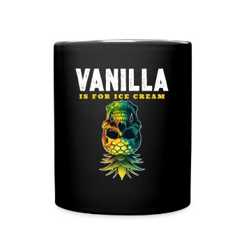 La vanille est pour la crème glacée - Mug uni - noir - Devant