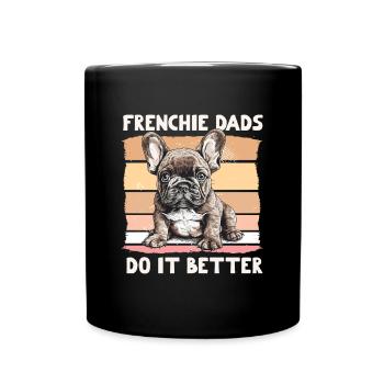 Frenchie Dads Do It Better - Mug uni - noir - Devant
