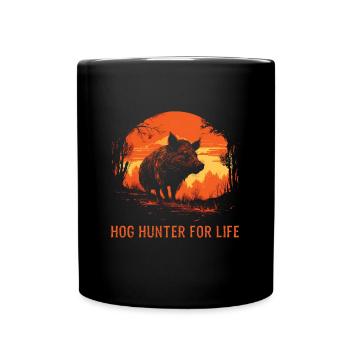 Hog Hunter for Life Boar Hunting - Full Colour Mug - black - Front