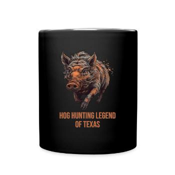Légende de la chasse au porc du Texas - Mug uni - noir - Devant