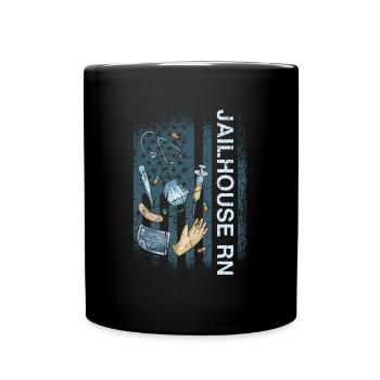 Infirmière correctionnelle en prison - Mug uni - noir - Devant