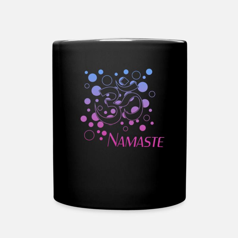 Namaste - Tasse einfarbig - Schwarz