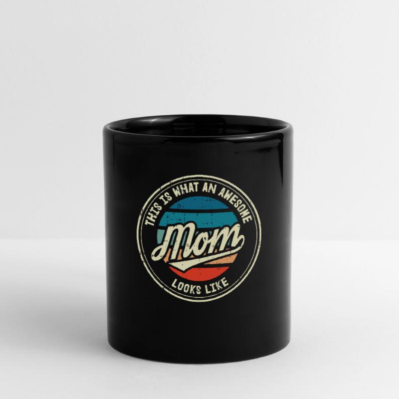Muttertag Mutter Mummy Erster Retro Geschenk Tasse einfarbig
