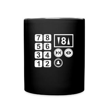 Elevator Buttons - Full Colour Mug - black - Front