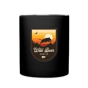 Wild Boar Hunter - Tasse einfarbig - Schwarz - Vorne