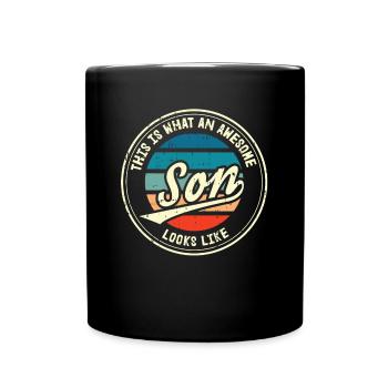 Fils Ressemble Tellement Un Dicton Drôle Idée Cadeau - Mug uni - noir - Devant