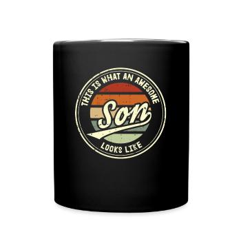 Fils Ressemble Tellement Un Dicton Drôle Idée Cadeau - Mug uni - noir - Devant