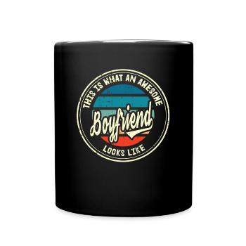 Meilleur ami petit ami dans le monde Cadeau rétro - Mug uni - noir - Devant