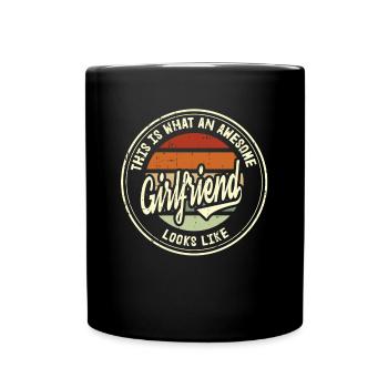 Meilleur ami au monde Cadeau rétro de petite amie - Mug uni - noir - Devant