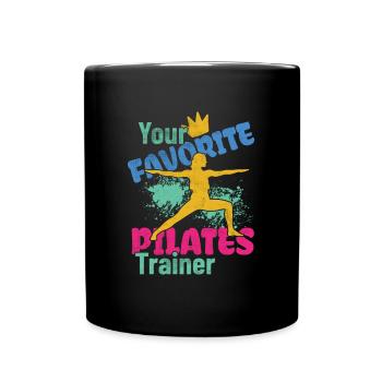 Votre entraîneur de Pilates préféré - Mug uni - noir - Devant