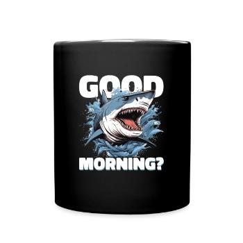 Bonjour Requin - Mug uni - noir - Devant
