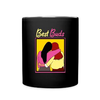 Best Friends Best Buds Best Friend - Full Colour Mug - black - Front