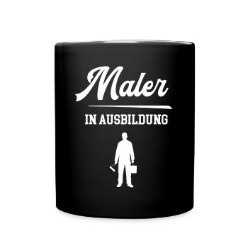 Ausbildung Maler Azubi Malerei Malerazubi Lehrling - Tasse einfarbig - Schwarz - Vorne