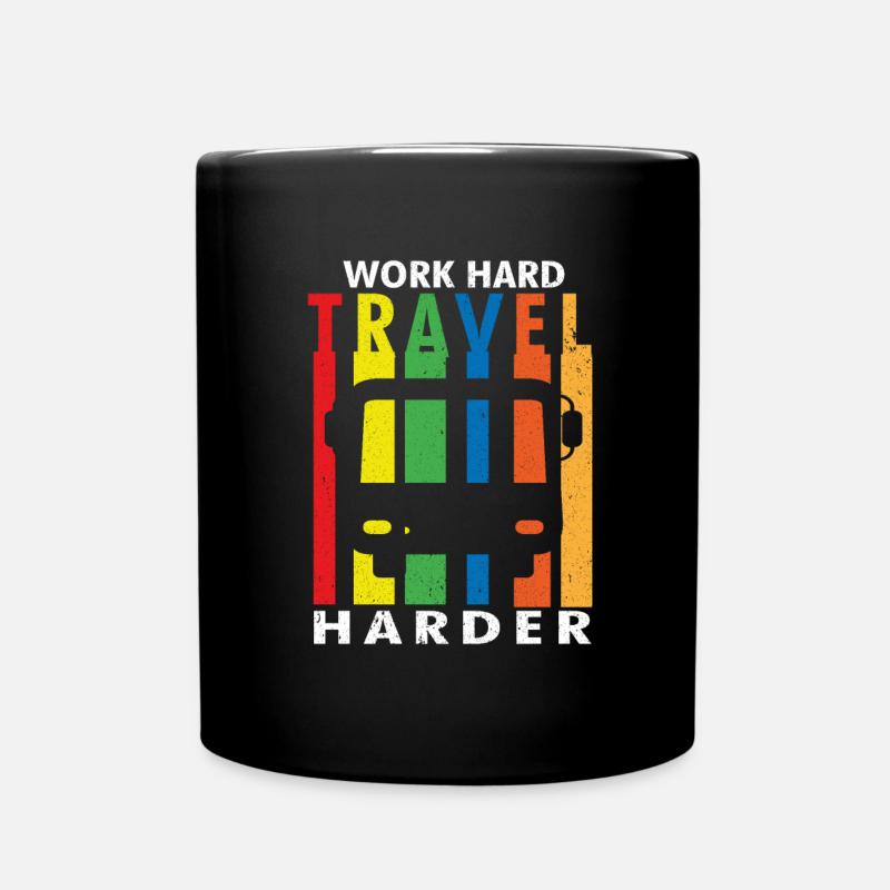 Voyage, Voyage, Vacances, Vacances, Voyage - Mug uni - noir
