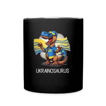 Ukraine - Tasse einfarbig - Schwarz - Vorne