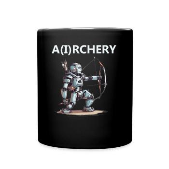 Bogenschütze - Tasse einfarbig - Schwarz - Vorne