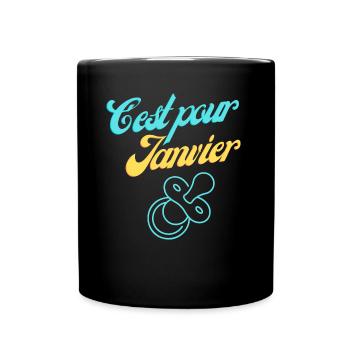 Une Nouvelle Année, Une Nouvelle Vie : Bébé Arrive - Mug uni - noir - Devant