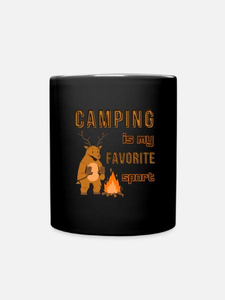 Le camping est mon camping préféré Caravan Camp vacances - Mug uni - noir