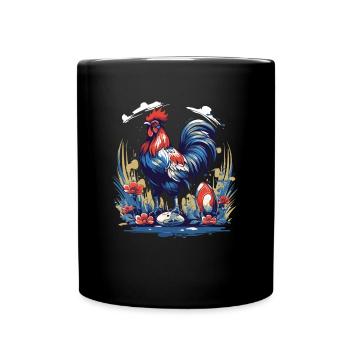 Maillot Rugby France Coq Homme Français 2023 - Mug uni - noir - Devant