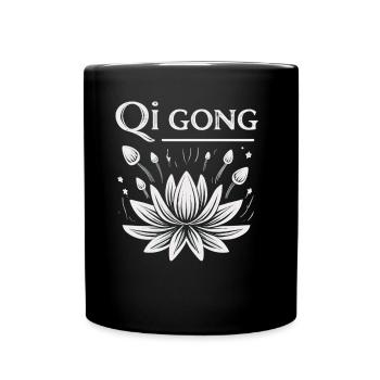 Meditation - Tasse einfarbig - Schwarz - Vorne