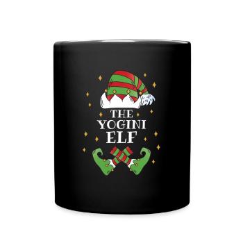 The Yogini Elf Namaste - Full Colour Mug - black - Front