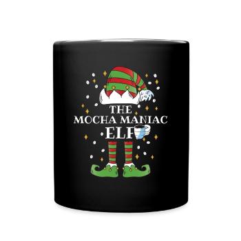 The Mocha Maniac Elf Coffee - Tasse einfarbig - Schwarz - Vorne