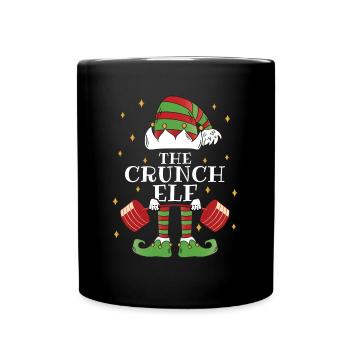 The Crunch Elf Fitness - Tasse einfarbig - Schwarz - Vorne