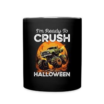 Monster Truck Halloween Humor Geschenk - Tasse einfarbig - Schwarz - Vorne