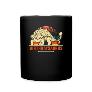 Rawrsome Since 2013 Ankylosaurus 10th Birthday - Full Colour Mug - black - Front