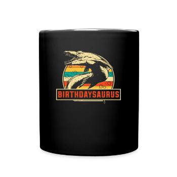 Rawrsome Since 2013 Mosasaurus 10th Birthday - Full Colour Mug - black - Front