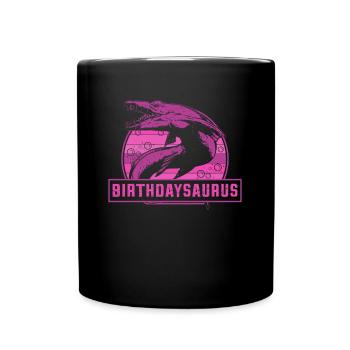 Rawrsome Since 2013 Mosasaurus 10th Birthday - Full Colour Mug - black - Front