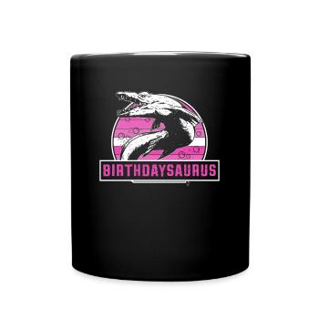 Rawrsome Since 2013 Mosasaurus 10th Birthday - Full Colour Mug - black - Front
