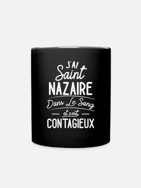 Saint-Nazaire Dans Le Sang Cadeau Nazairiens - Mug uni - noir
