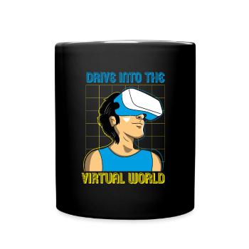 VR Brille Virtual Reality Gaming - Tasse einfarbig - Schwarz - Vorne