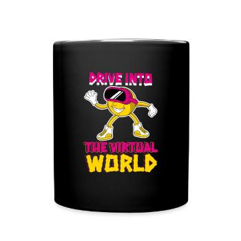 VR Brille Virtual Reality Gaming - Tasse einfarbig - Schwarz - Vorne