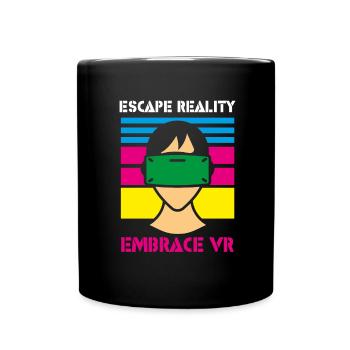 VR Brille Virtual Reality Gaming - Tasse einfarbig - Schwarz - Vorne