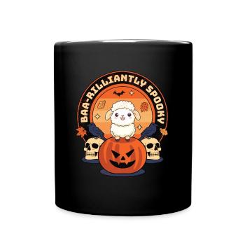 Baa-rilliantly Spooky - Halloween-magie Für - Tasse einfarbig - Schwarz - Vorne