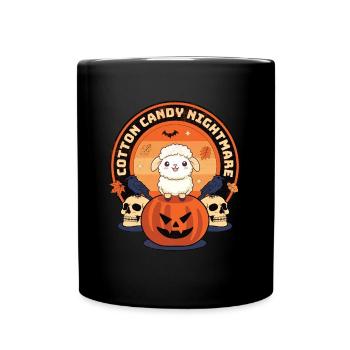 Cotton Candy Nightmare - Frayeurs d’Halloween sucrées - Mug uni - noir - Devant