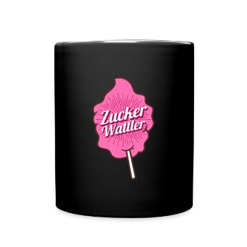 Zucker Wattler - Jahrmarkt- und Karnevalsliebhaber - Tasse einfarbig - Schwarz - Vorne