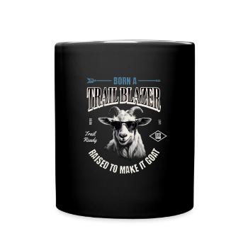 Born A Trail Blazer - Randonnée et plein air - Mug uni - noir - Devant