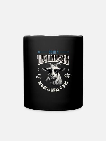 Born A Trail Blazer - Randonnée et plein air - Mug uni - noir