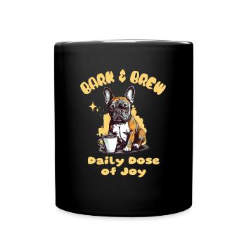 Bark & Brew : une dose quotidienne de joie - Coffee & Brew - Mug uni - noir - Devant