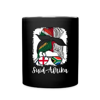 Suid-Afrika South African Girl England Daughter - Full Colour Mug - black - Front